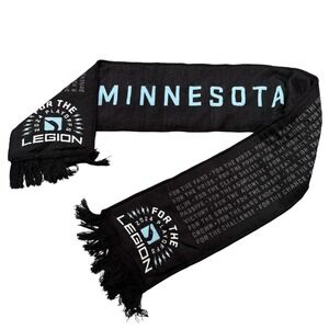 Minnesota United FC Scarf Mens Black MLS Soccer Ruffneck 2024 Playoffs Scarf
